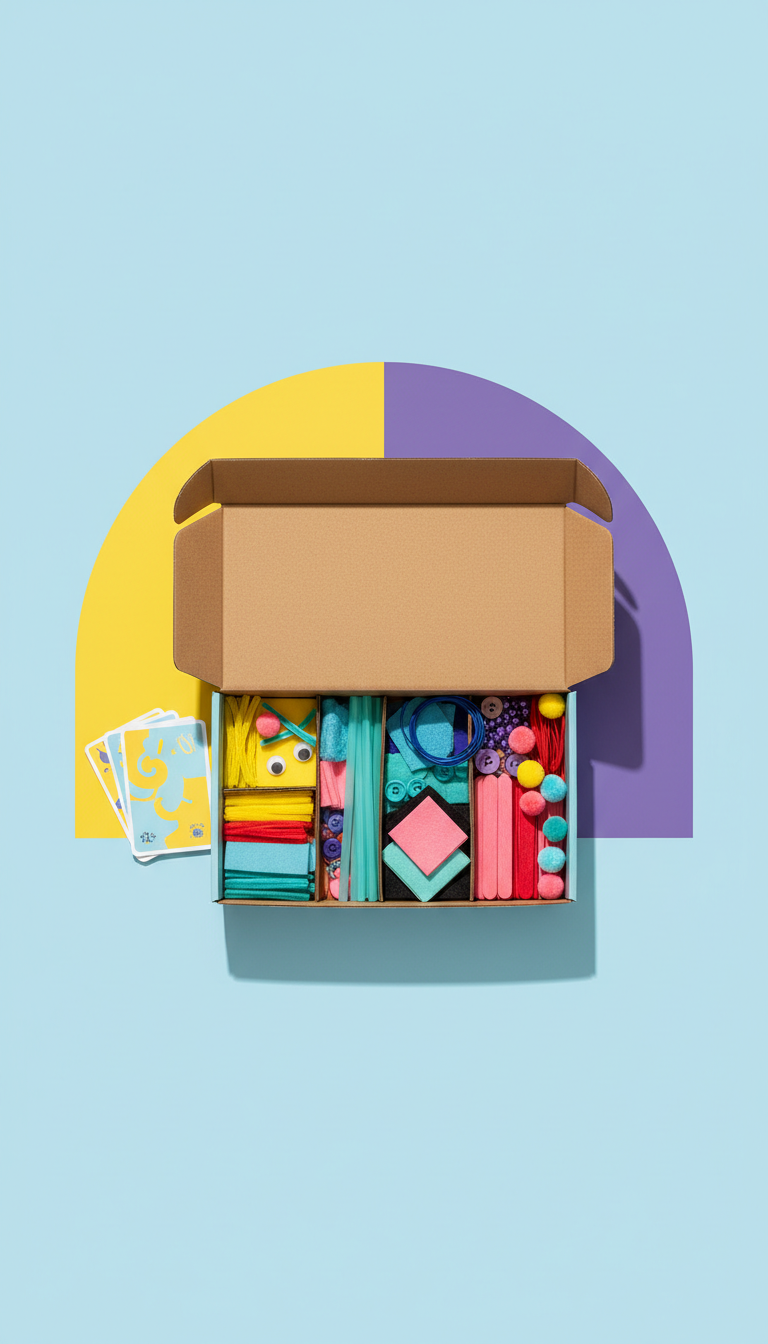 Mini maker supplies kit with prototype materials